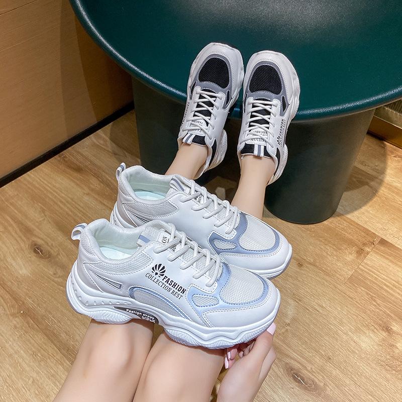 Korean Version of Daddy Women's Shoes Autumn New Student All-match Sports Shoes Women's Heightened Casual Shoes