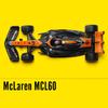 1:24 McLaren MCL60 Miniature Cars Alloy Toys Diecast Models Wheels Can Turned Rolling Sliding Sports Car Boys Festival Gifts
