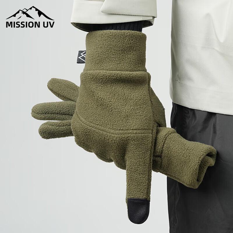 

MISSION UV-D Men s Fleece-lined Winter Cycling Touchscreen Gloves