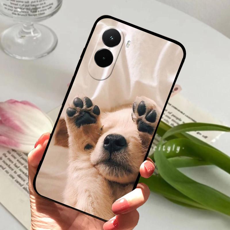 Per Xiaomi Poco M7 Plus PocoM7Plus 5G Custodia Morbida TPU Silicone Custodie per Telefono Per Poco M7 4G M7Plus Copertura Lupo Leone Cool Fundas Coque