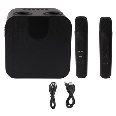 15W Mini Karaoke Machine Portable Karaoke Machine with 2 Wireless Microphones for Adults Kids