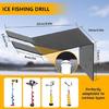 Easy Install Wall Mounted Rack for Electric Ice Drill Holder Stainless Steel Electric Auger Storage Bracket
