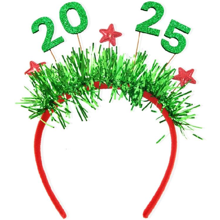

Women Christmas Headband Creative Hair Accessory for Delicate Christmas and New Year Party Looks Unleash Your Festive зелений