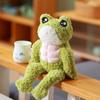 Room Decoration Plush Pillow Cartoon Frog Stuffed Toy Plush Toys Muscle Frog Doll Frog Plush Doll