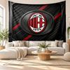 AC Milan Wall Tapestry, Soft Fabric Wall Hanging, Decorative Backdrop For Bedroom Home Wall Art
