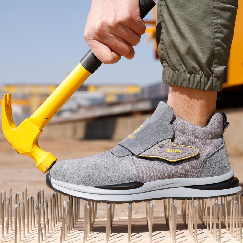 Fashion Insulated Shoes 10kv Electrical Shoes Anti Scalding Welding Shoes Anti-smash Work Safety Boots Men Anti Puncture Suede Boots