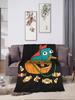 Perry das Schnabeltier Halloween Decke Weiche Winterbettwäsche Überwurf für Studentenzimmer Sofabettbezug Modischer Langlebiger Bettüberwurf