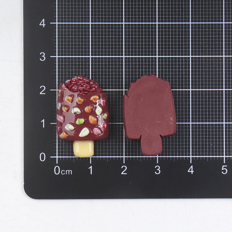 10/100Pcs Fruit Ice Cream Series Miniature Diy Home Decor Craft Accessories Flat Back Resin Cabochons For Hairpin Scrapbooking 10pcs
