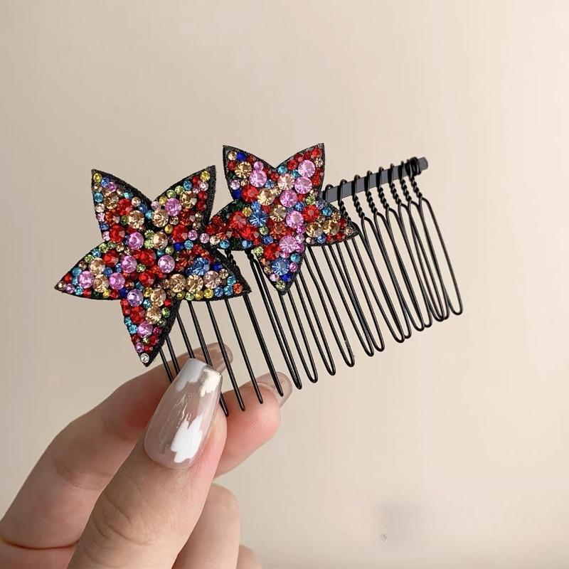 Kleine Größe 7 Zähne Einsatz Kamm Clip Frauen Haar Styling Haarnadeln Frauen Kopfbedeckungen Schmuck Pony Gebrochenes Haar Kamm Clip mädchen Geschenke