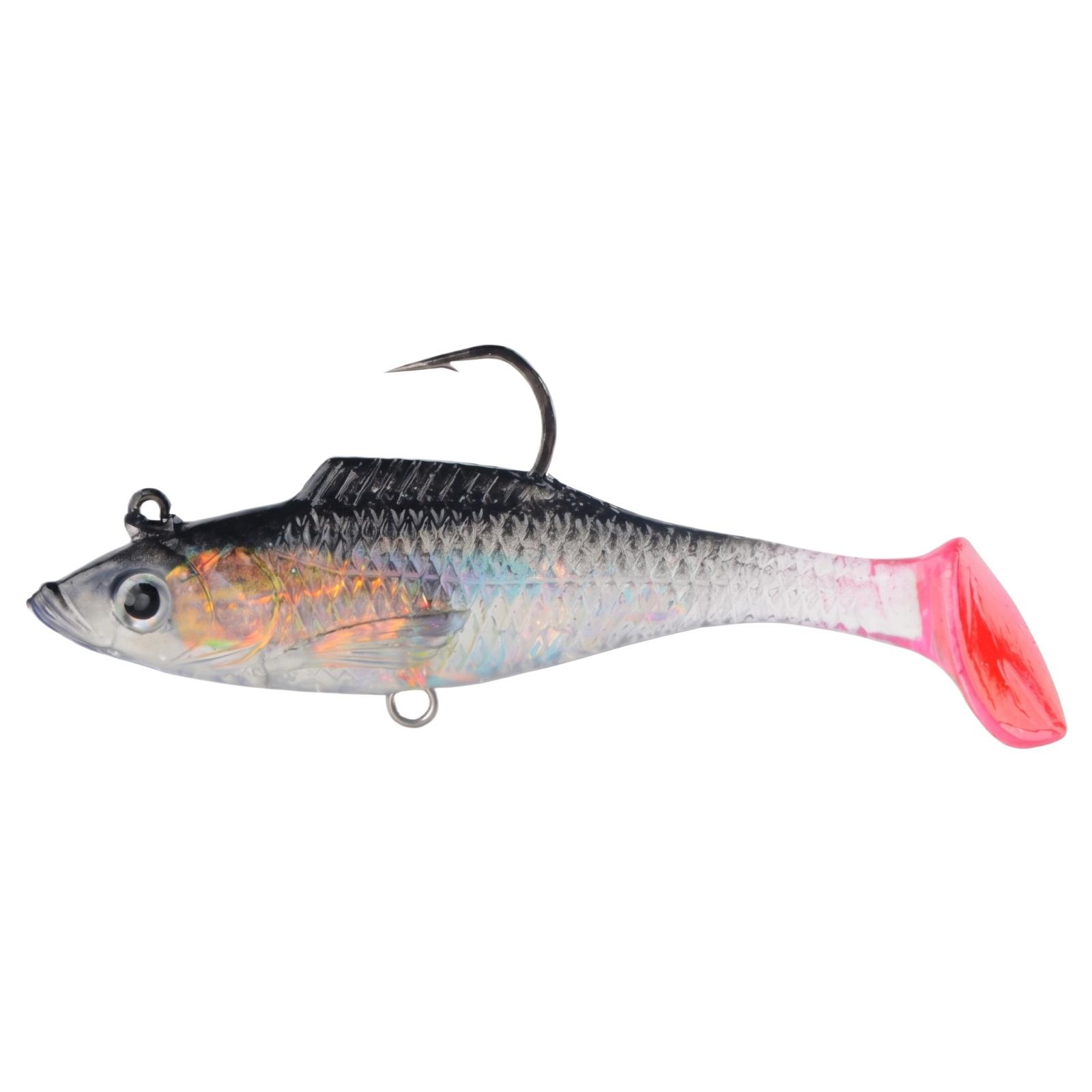Soft Fishing Lure 7cm Lead Head Swimbait with T-Tail Hook for Bass Pike Bait Artificial Soft Bait Fishing Tackle Lure one size чёрный