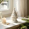Miniature Building Models for Decor 3D Printed Christmas Tree House DIY Kit White Primer Model Creative Handmade Collection Pieces Painting Holiday