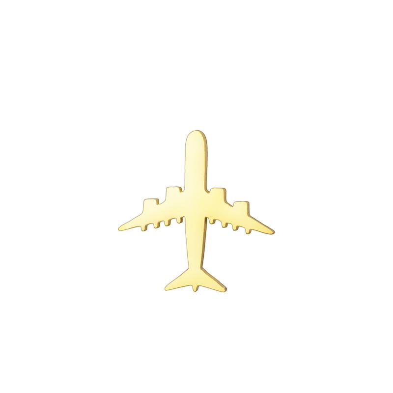 

Trendy Plane Lapel Pins Brooch For Women Men Stainless Steel Suit Collar Badges Jewelry 2026 Gifts Accessories A2