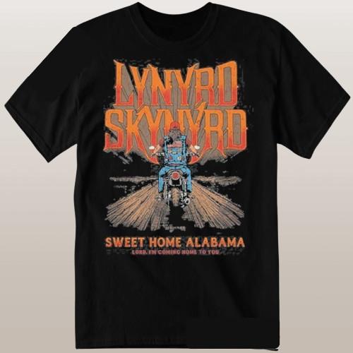 Lynyrd Skynyrd Sweet Home Alabama Господи, я иду домой к тебе Байкер 2025 Футболка Унисекс Футболка XXXXL