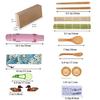 SHARE BEAUTY Bamboo Sushi Rolling Mat, Antibacterial, Sushi Making Tool, Sushi Kit, Hand Rolling Sushi, Multifunctional Kitchen Cooking Tool, Easy and