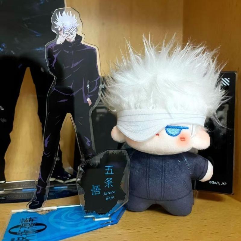 10Cm Anime Jujutsu Kaisen Role Satoru Gojo Soft Starfish Body Plush Cotton Doll Pendant Toys Kawaii Holiday Gifts