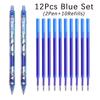 Large Capacity Ink Erasable Pen 6-color Push Gel Pen Set 0.5mm Transparent Colors Pen Office Writing Supplies Kawaii Stationery