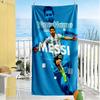 Messi Customize Text Beach Towel Super Soft & Absorbent Perfect for Traveling Yoga Camping and Swimming