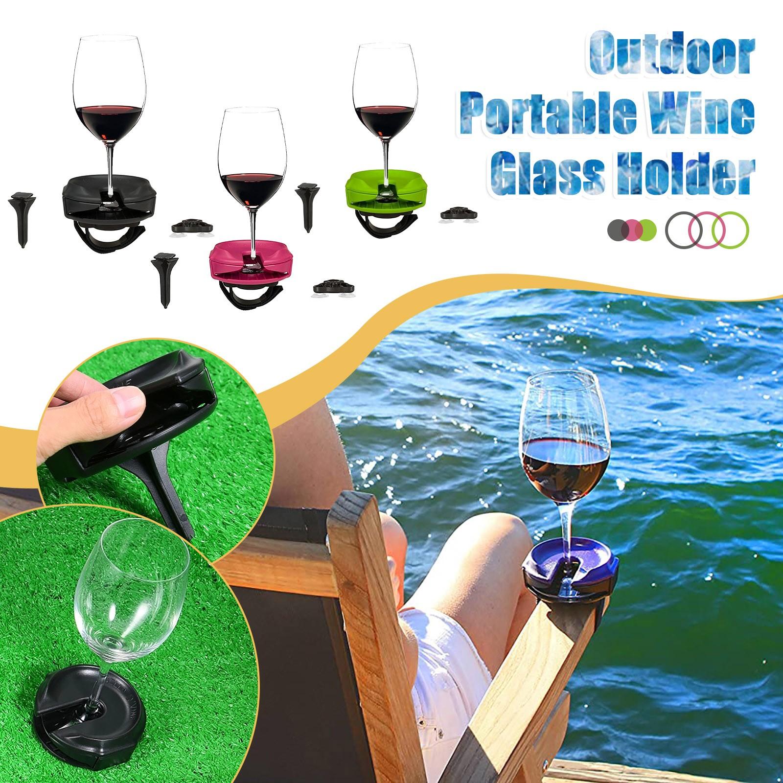 

3 In1 Открытый держатель для бокала для вина Стеклянная подставка для бара Аксессуары для питья вина Подарок