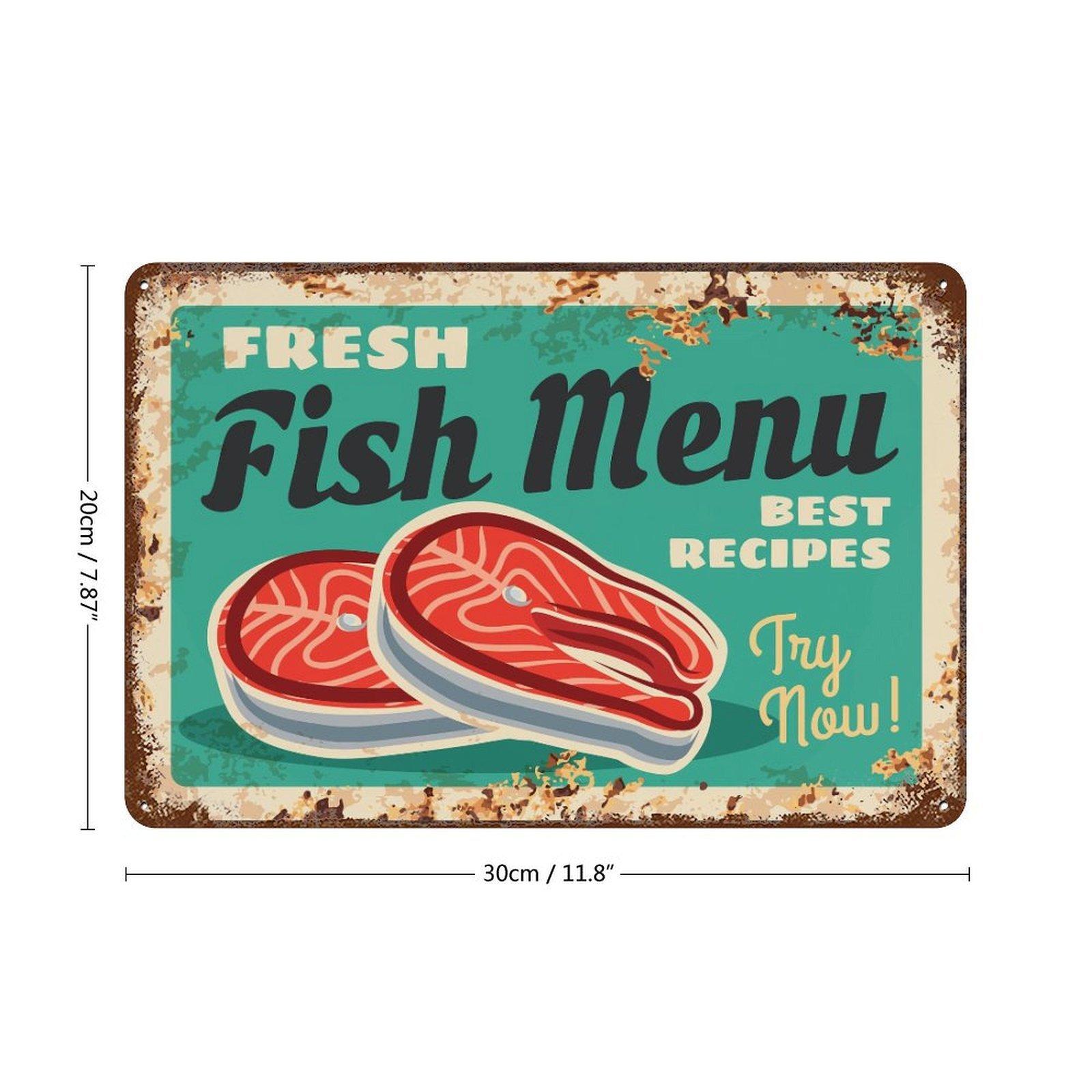 

1-Pack rusty metal art board, 20×30cm and 30×40cm, distressed vintage sign for workshop, garage or game room 20*30CM