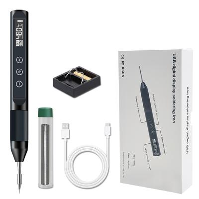 X210 Digital USB Soldering Iron Temperature Adjustable Smart Electric 30W Fast Heat Portable Welding Station Original Kit Repair
