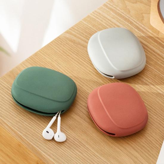 Creative Portable Silicone Headphone Storage Case Anti-Fall Mini Earphone Bag