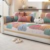 Retro Style Sofa Cover Four Season Universal Plant Printed Sofa Towel Non-slip Anti-cat L Shaped Couch Cover for Living Room