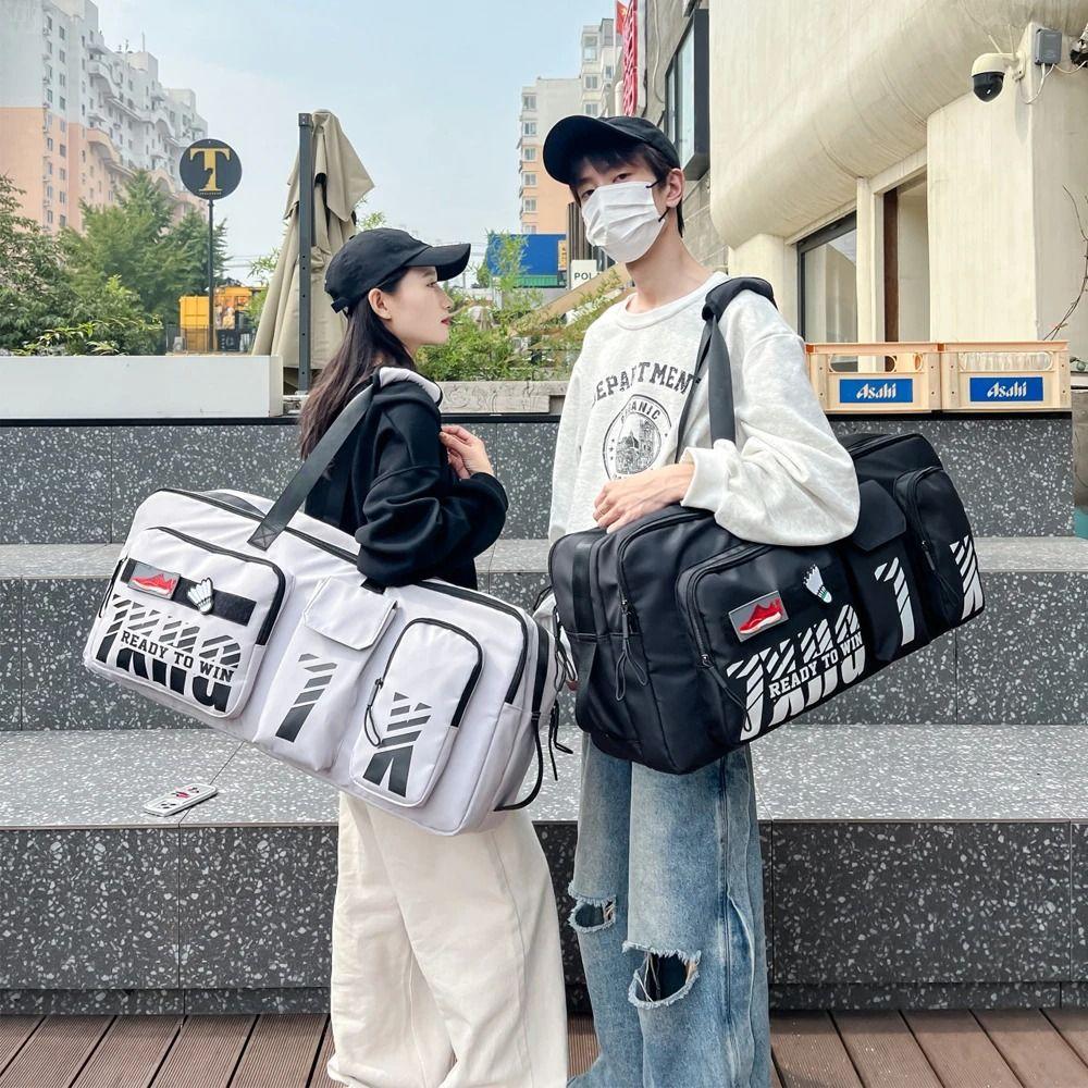 Shoes Compartment Tennis Shoulder Bag Large Capacity Carrying Handbag  for Men and Women