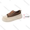 Fashion Comemore 2025 Spring New Thick Bottom Sneakers for Women Casual Flat Heightening Mixed Color Fashion Leisure Sport Women's Shoes