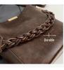 Women's 2025 Retro Niche Textured Crossbody Bucket Handbag
