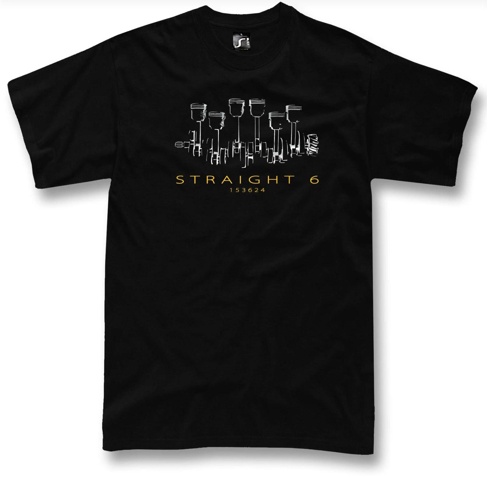 STRAIGHT SIX ENGINE T SHIRT inline 6 Pistons Supra e92 e46 e30 m3 m5 NEW XXL