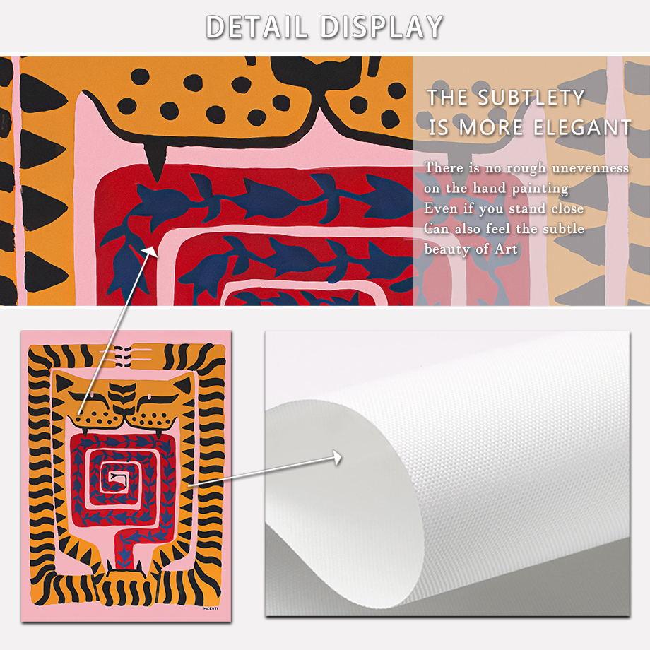 Ancient Egypt Snake Pattern Tiger Eye Abstract Poster Nordic Poster Wall Art Print Canvas Painting Picture For Living Room Decor