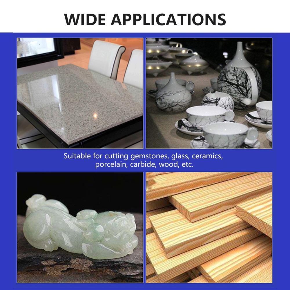 10 pçs/set Rodas de Corte de Diamante com 3mm Mandril Discos de Corte de Diamante Conjunto de Lâminas de Roda de Corte