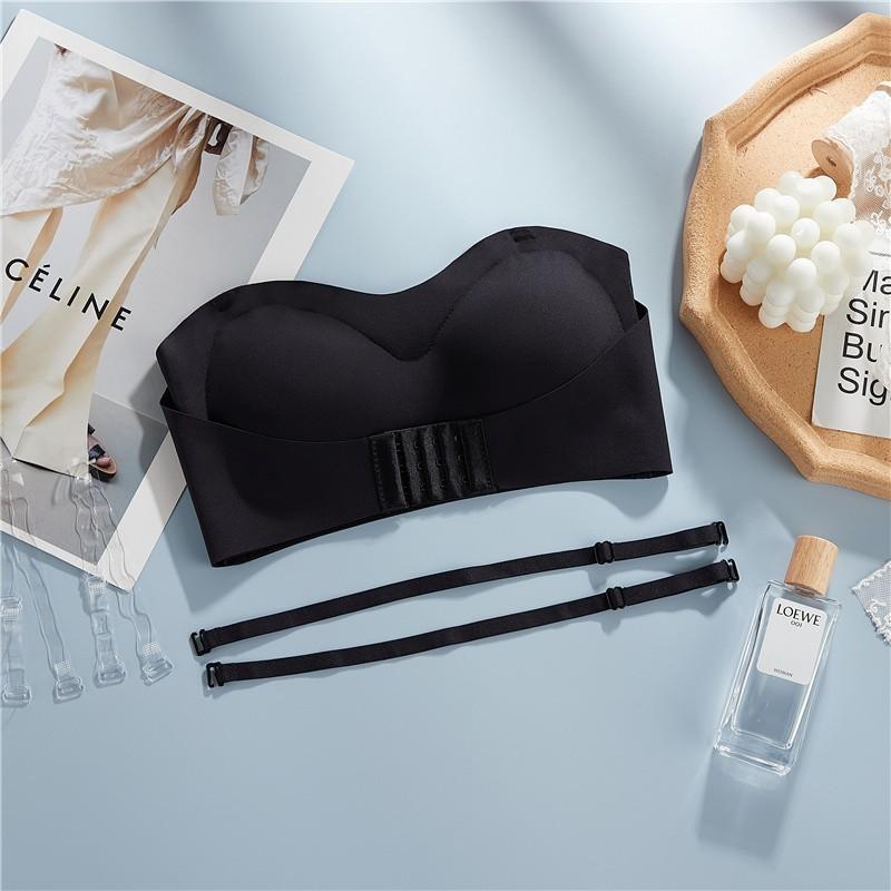 Trägerloser BH mit Frontverschluss, Atmungsaktiv, Bequem, Ohne Bügel, Abnehmbare Träger für junge Frauen