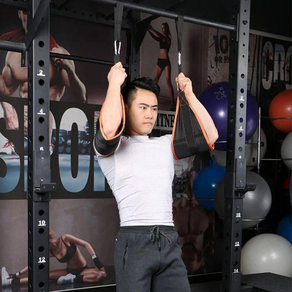 2pcs Nylon Abdominal Muscle Cantilever Rip-Resistant Hanging Belt Suspension  Pull Up Training