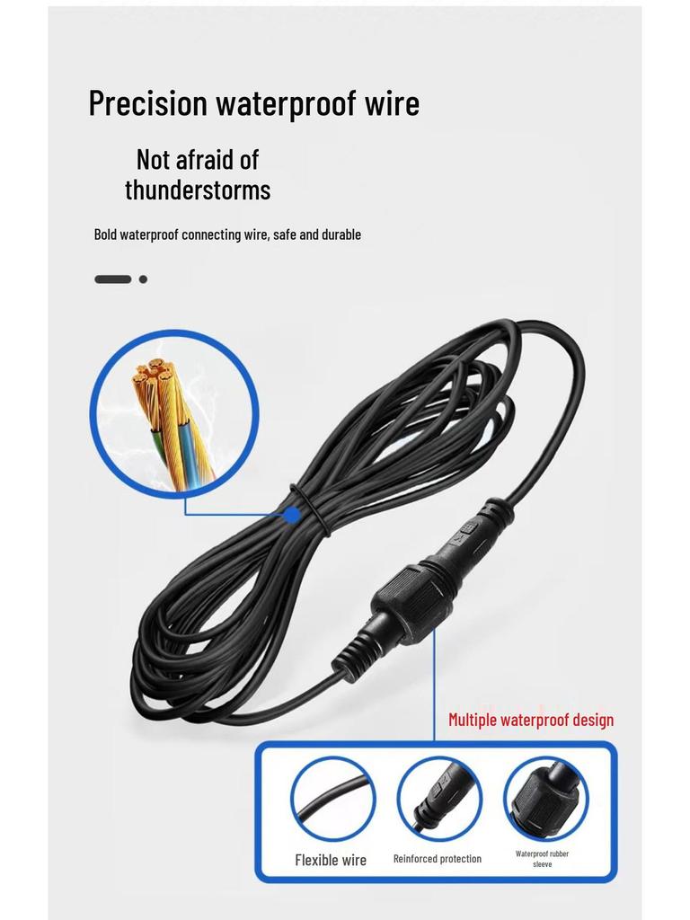 Cross-border RGB Seven-Color Outdoor Solar Landscape Lights for Park, Hotel, and Villa.