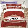 Juego de Funda Nórdica y Funda de Almohada con Estampado del PSV Eindhoven Decoración del Hogar Regalo de Cumpleaños (1 * funda de edredón + 2 * fundas de almohada sin relleno)122