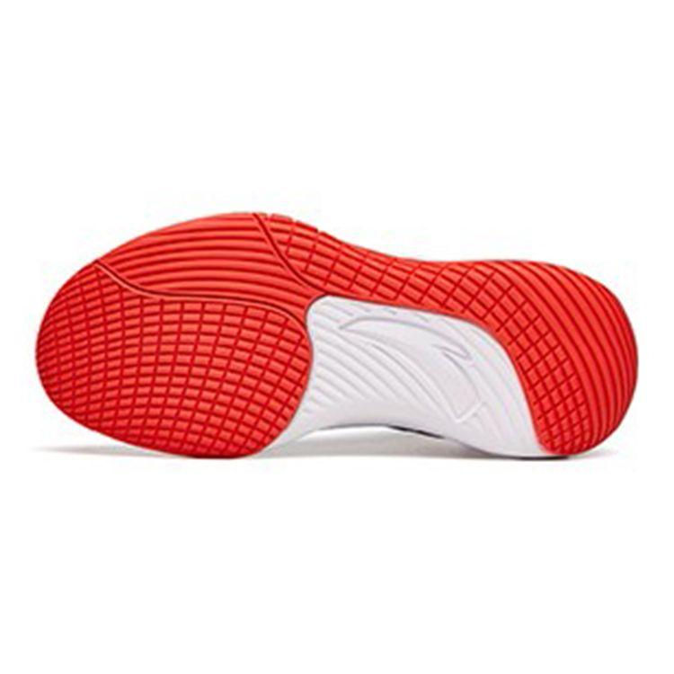 Anta Ifjúsági Gyermek Ütéselnyelő Csúszásmentes Tartós Magasszárú Kosárlabda Cipő Gyerek kosárlabda cipő Fehér Fekete Piros A312141105A-1