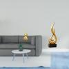 Brass Gourd And Abstract Fire Statue Feng Shui Ornament Multifunctional Spring Festival Decor Modern