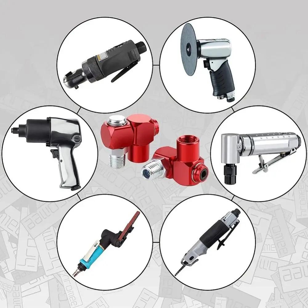 New 1/4 Inch Pneumatic Fitting 360 Degree Aluminum Swivel Fitting Tool Adapter NPT Air Tool Swivel Air Hose Connector