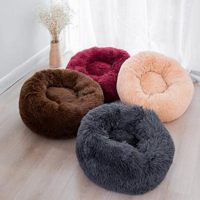 Nido para Perro y Nido para Gato Redondo de Felpa Nido para Mascota Universal para las Cuatro Estaciones Cálido Alfombra Grande para Perro Cama para Perro Cama para Gato