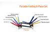 Industrial Color Hex Wrench Set: Chrome Vanadium Ball Head, Torx, Phillips, Star, Medium-Long, Foldable, Multi-Purpose.