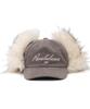 MILLO WOMEN Fur Earflap Ball Cap [Vintage Brown]