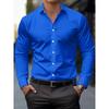 Men's Fashionable Printed Shirts, Spring and Autumn Casual Breathable Lapel Button-down Long-sleeved Shirts