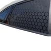 Matte Black Honeycomb Sticker for Car Side Window, Vinyl Sticker for Triangular Window Decoration,