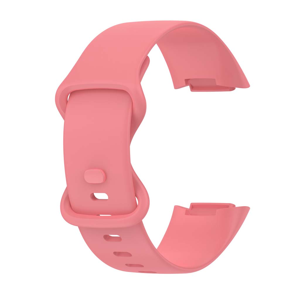 

Strap Silicone Band For Fitbit Charge 5 6 Smartwatch Accessories Wristbands Smart Watch Band Replacement Sport Bracelet розы красного