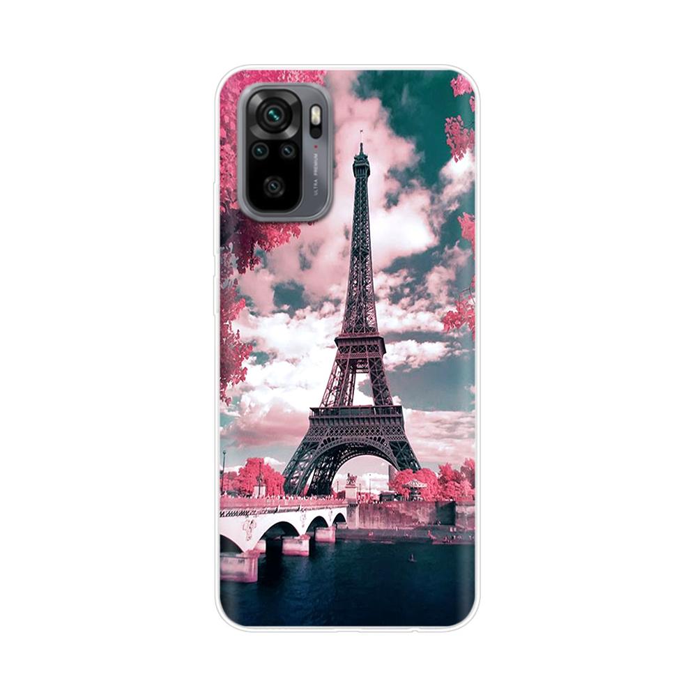 Silikon Blumen Handyhülle Für Xiaomi Redmi Note 10 Hülle 6.43'' Schöne TPU Rückseite Für Xiomi Redmi Note10 Pro Bumper Hüllen
