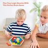 3D Hexagonal Wooden Puzzles Educational Toys For Children Kids Preschool Tangram Board Brain Test Game Montessori Toys Gifts