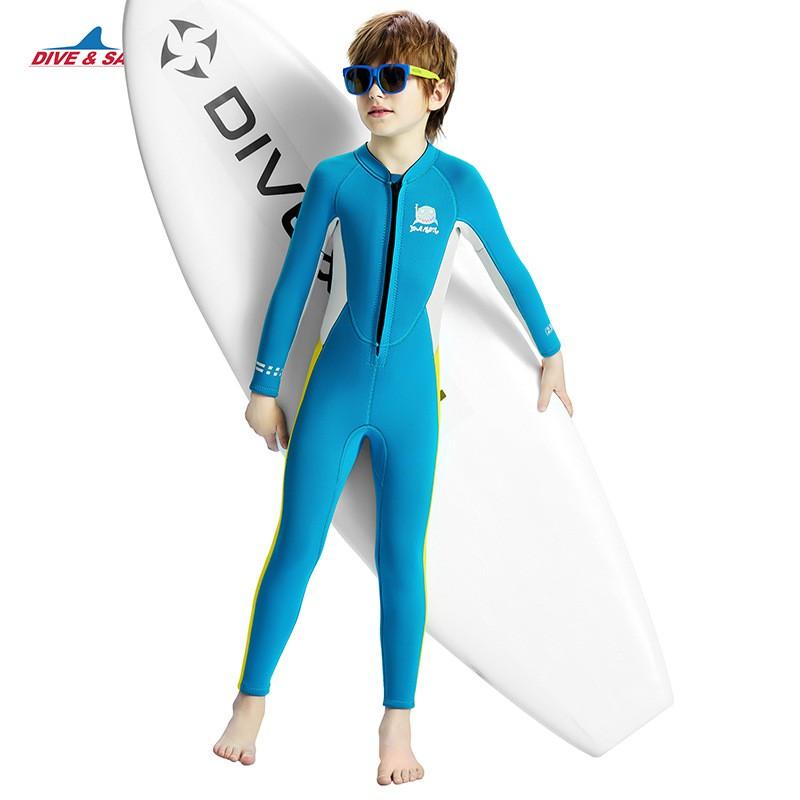 Children's Diving Suit 2.5MM Cold-proof Warm One-piece Boys Middle School Children Snorkeling Surfing Swimsuit