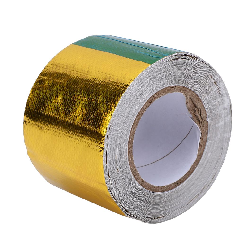 Nastro Riflettente Adesivo Scudo Termico 5 cm x 10 m Universale Automobilistico Riflettente ad Alta Temperatura per Auto Camion