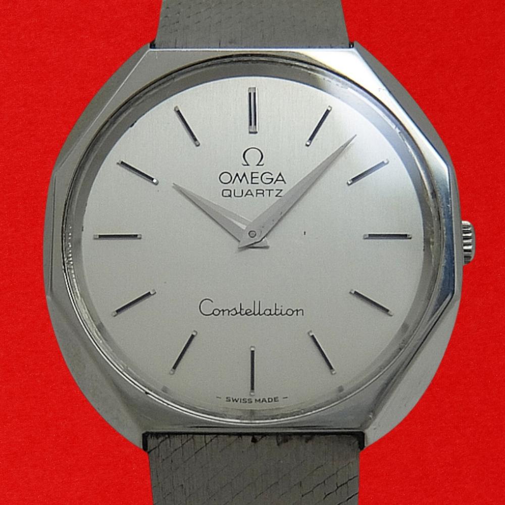 Omega Constellation Ref. 191.0012 Cal. 1330 SS Octagon Design Silver Dial Integrated Bracelet Quartz Used